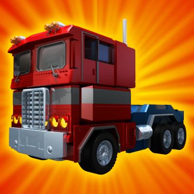 3D Model of Transforming Robot Toy - 3D Render 4